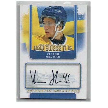 2016-17 Presidents Choice How Swede It Is Autographs #VH Victor Hedman (500-X223-SWEDEN)