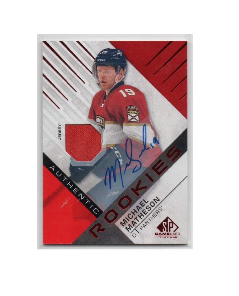 2016-17 SP Game Used Red #148 Michael Matheson JSY AU D (40-X232-NHLPANTHERS)