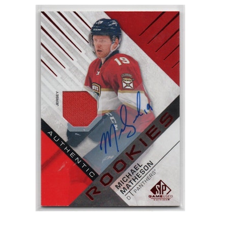2016-17 SP Game Used Red #148 Michael Matheson JSY AU D (40-X232-NHLPANTHERS)