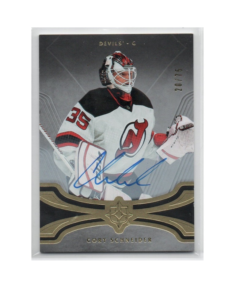 2016-17 Ultimate Collection Gold #5 Cory Schneider AU (60-X199-DEVILS)