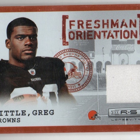 2011 Rookies and Stars Longevity Freshman Orientation Jerseys #22 Greg Little (30-X55-NFLBROWNS)
