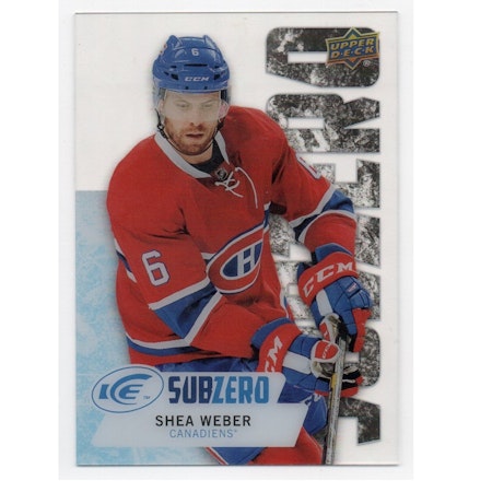 2016-17 Upper Deck Ice Sub Zero #SZ21 Shea Weber (15-X196-CANADIENS)