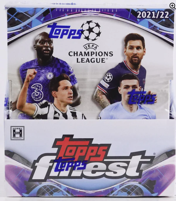 2021-22 Topps Finest UEFA Champions League Soccer (Hobby Box)