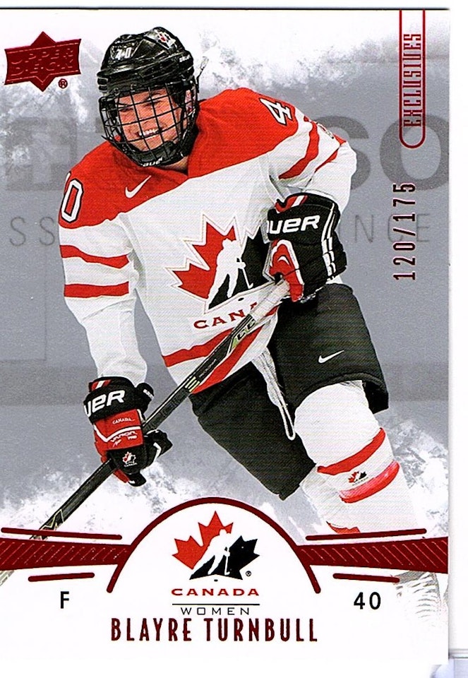 2016-17 Upper Deck Team Canada Juniors Exclusives #15 Blayre Turnbull (15-X127-CANADA)
