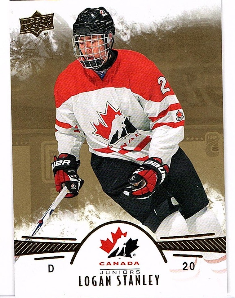 2016-17 Upper Deck Team Canada Juniors Gold #76 Logan Stanley (10-X107-CANADA)