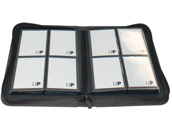 Ultra Pro Vivid 4-Pocket Zippered PRO-Binder: Black