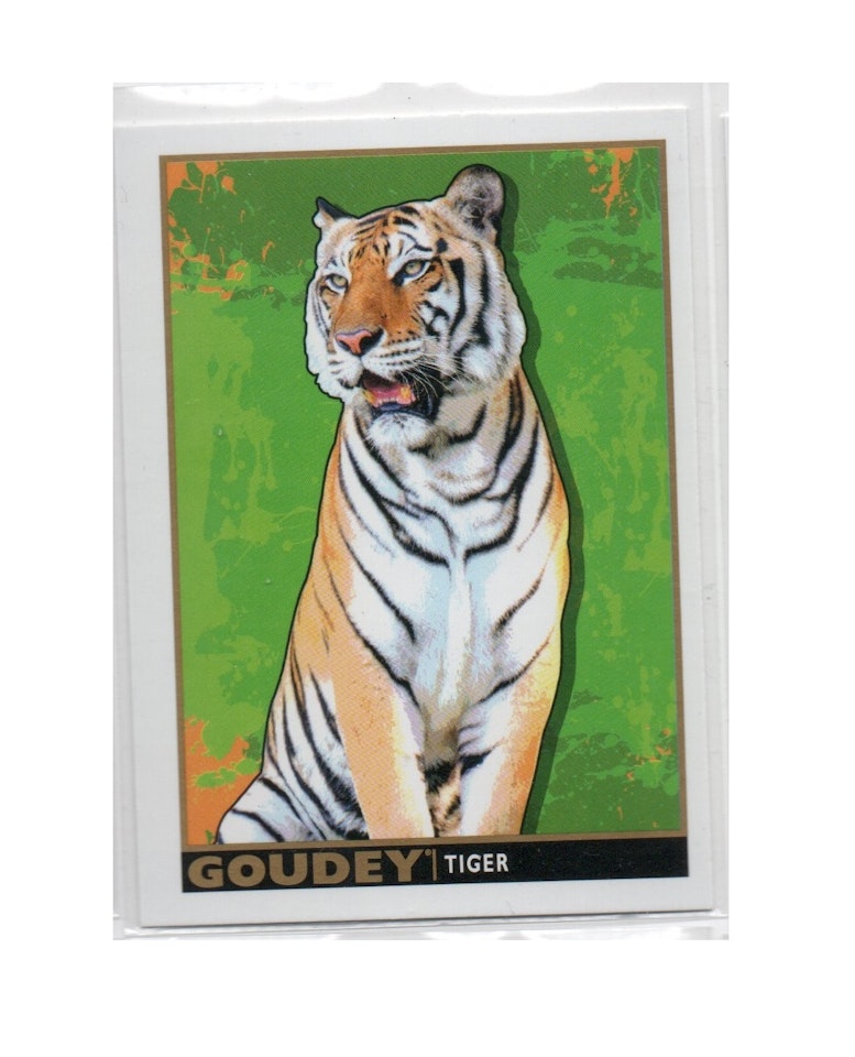 2017 Upper Deck Goodwin Champions Goudey Animals #GA2 Tiger (10-X136-OTHERS)