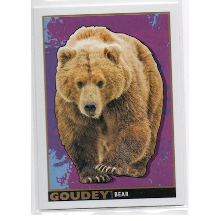 2017 Upper Deck Goodwin Champions Goudey Animals #GA3 Bear (10-X136-OTHERS)