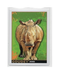 2017 Upper Deck Goodwin Champions Goudey Animals #GA7 Rhino (10-X118-OTHERS)