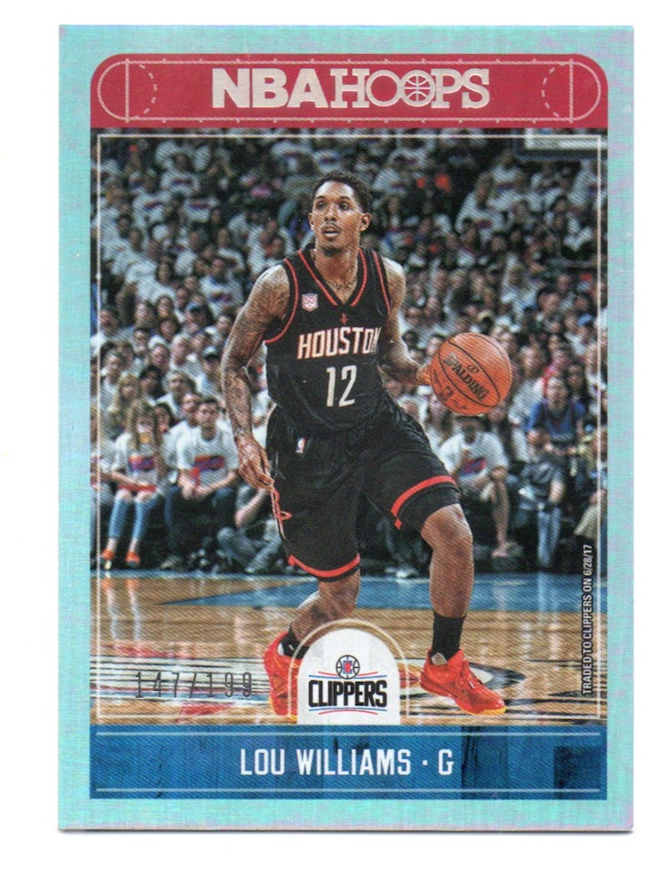2017-18 Hoops Silver #191 Lou Williams (15-X303-NBACLIPPERS)