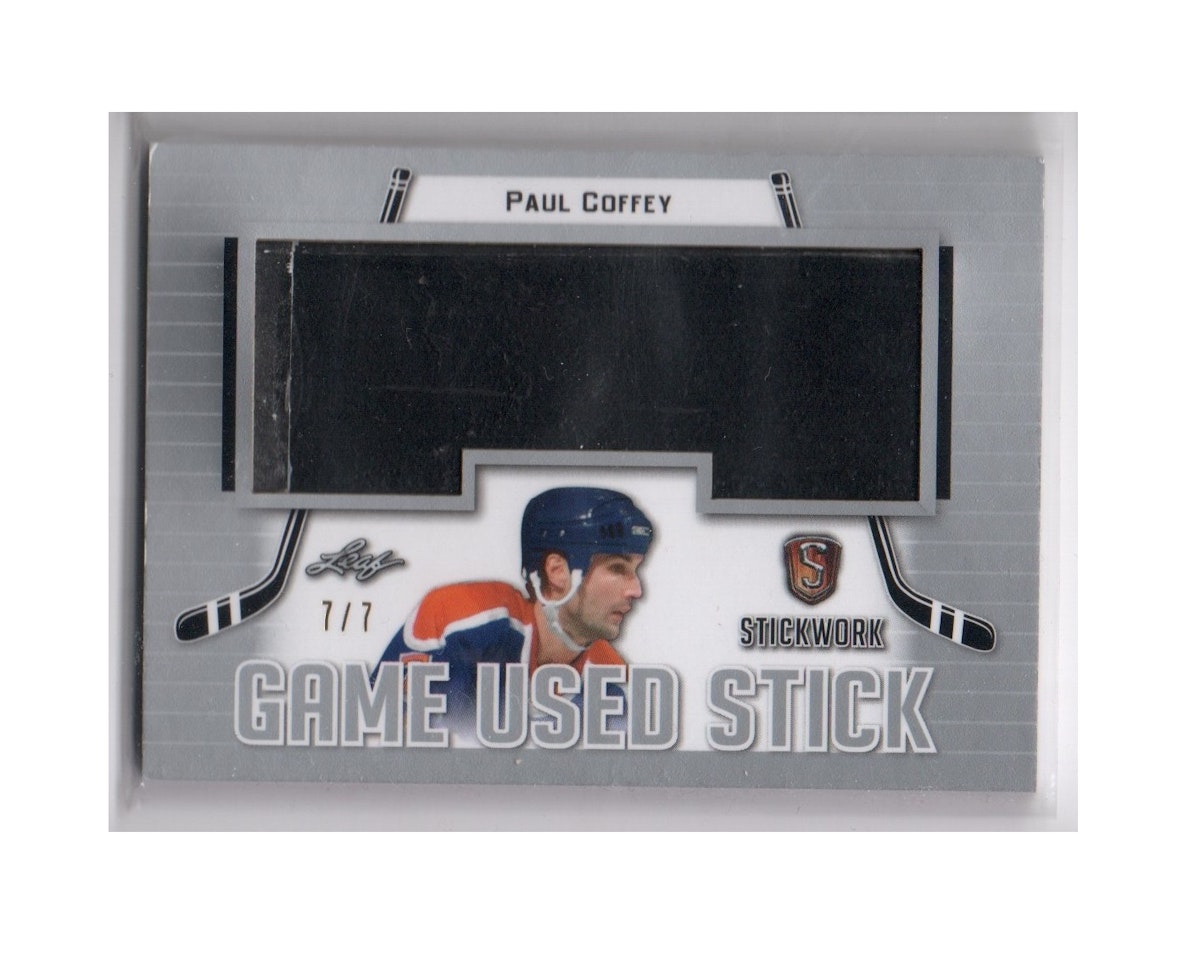 2017-18 Leaf Stickwork Game Used Sticks Silver #GS42 Paul Coffey (300-X27-OILERS)