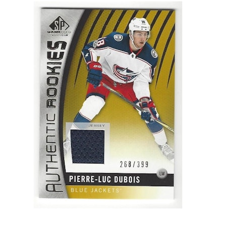 2017-18 SP Game Used Gold #150 Pierre-Luc Dubois JSY (60-286x6-BLUEJACKETS)