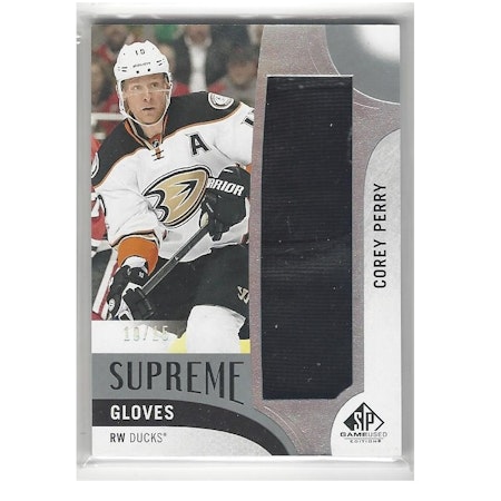2017-18 SP Game Used Supreme Gloves #PAPE Corey Perry (300-X111-DUCKS)