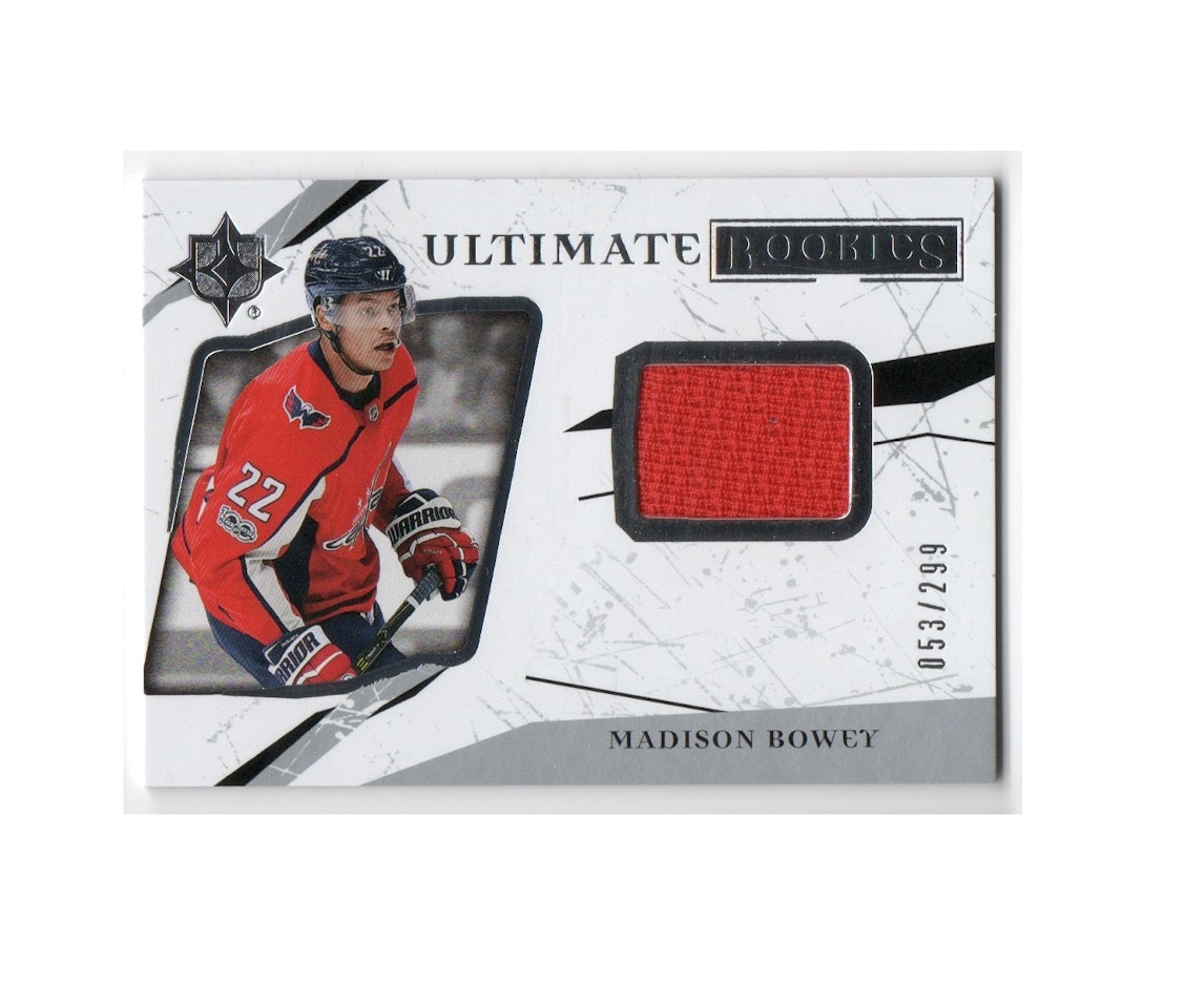 2017-18 Ultimate Collection Jerseys #75 Madison Bowey (25-X101-CAPITALS)