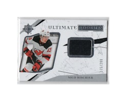 2017-18 Ultimate Collection Jerseys #99 Nico Hischier (50-X231-SERIAL-GAMEUSED-RC-DEVILS)