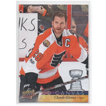 2017-18 Upper Deck Canvas #C63 Claude Giroux (12-X204-FLYERS)