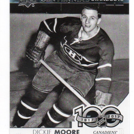 2017-18 Upper Deck Centennial Standouts #CS12 Dickie Moore (10-X337-CANADIENS)