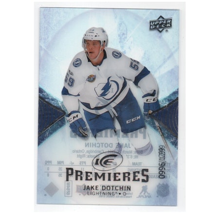 2017-18 Upper Deck Ice #121 Jake Dotchin RC (30-X158-LIGHTNING)