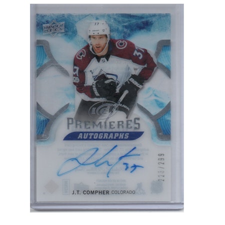 2017-18 Upper Deck Ice Ice Premieres Autographs #IPAJT J.T. Compher (50-X130-AVALANCHE)