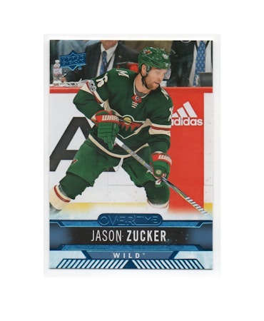 2017-18 Upper Deck Overtime Blue #63 Jason Zucker (15-X40-NHLWILD)