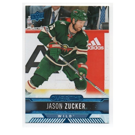 2017-18 Upper Deck Overtime Blue #63 Jason Zucker (15-X40-NHLWILD)