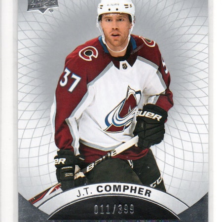 2017-18 Upper Deck Premier #83 J.T. Compher RC (25-X299-AVALANCHE)