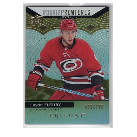 2017-18 Upper Deck Trilogy #54 Haydn Fleury RC (15-X16-HURRICANES)