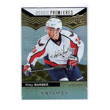 2017-18 Upper Deck Trilogy #62 Riley Barber RC (15-X100-CAPITALS)