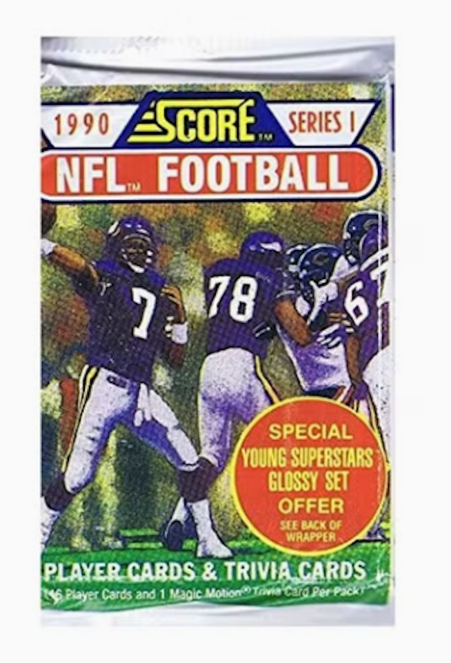 1990 Score Football Series 1 (Löspaket)