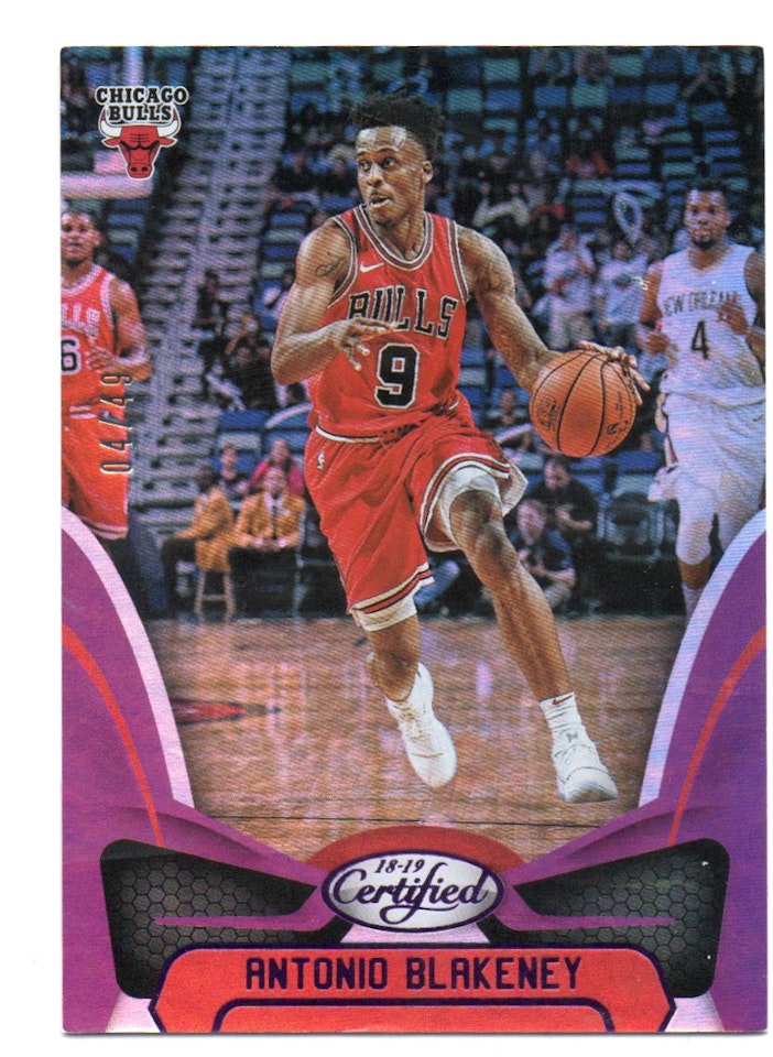 2018-19 Certified Mirror Purple #14 Antonio Blakeney (20-X303-NBABULLS)