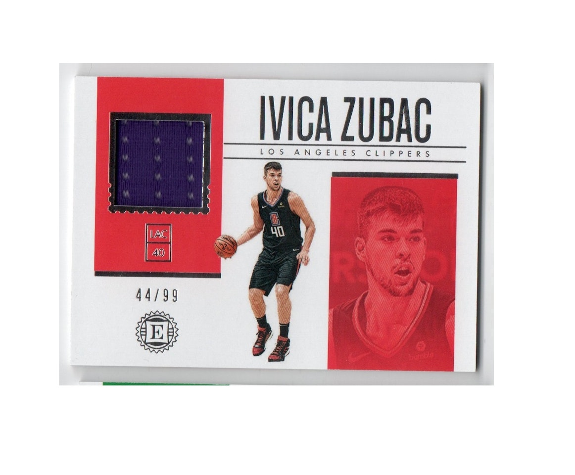 2018-19 Panini Encased Materials #9 Ivica Zubac (40-X216-NBACLIPPERS)