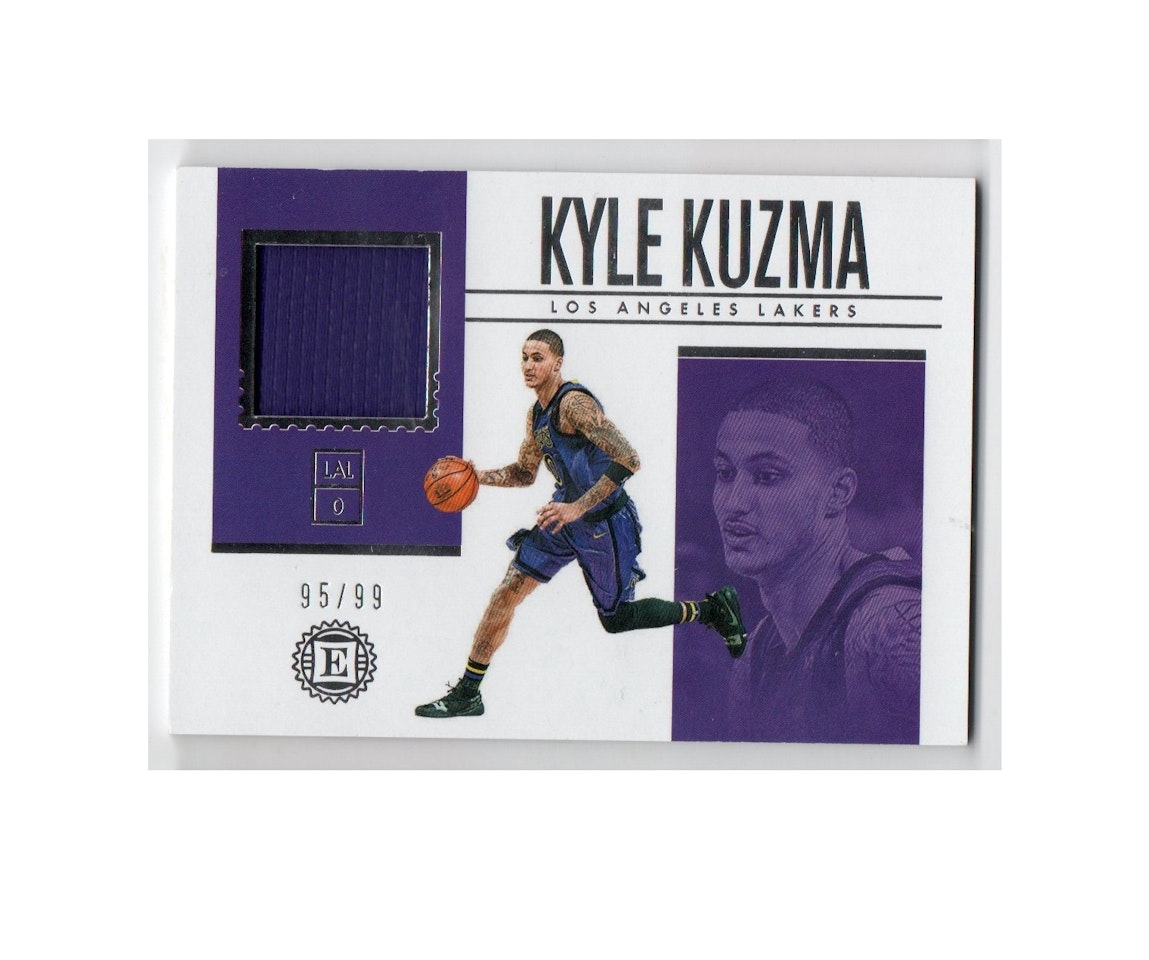 2018-19 Panini Encased Materials #41 Kyle Kuzma (40-X217-NBALAKERS)