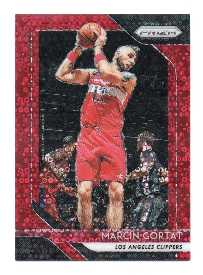 2018-19 Panini Prizm Prizms Fast Break Red #264 Marcin Gortat (25-X328-NBACLIPPERS)