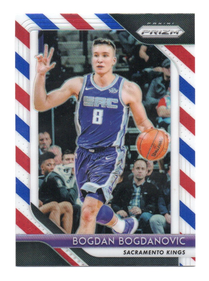 2018-19 Panini Prizm Prizms Red White and Blue #161 Bogdan Bogdanovic (15-X321-NBAKINGS)
