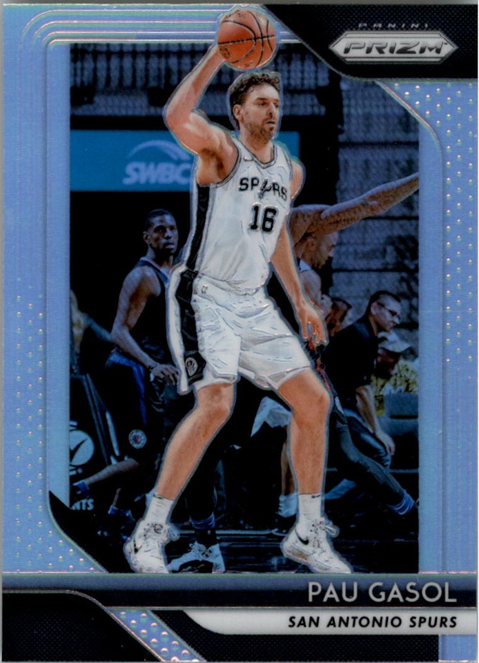 2018-19 Panini Prizm Prizms Silver #13 Pau Gasol (20-X225-NBASPURS)