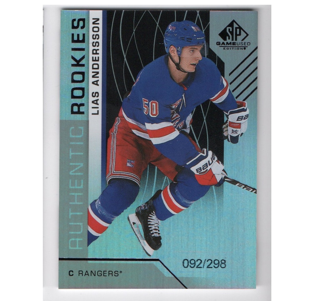 2018-19 SP Game Used Rainbow #102 Lias Andersson (50-X6-RANGERS)