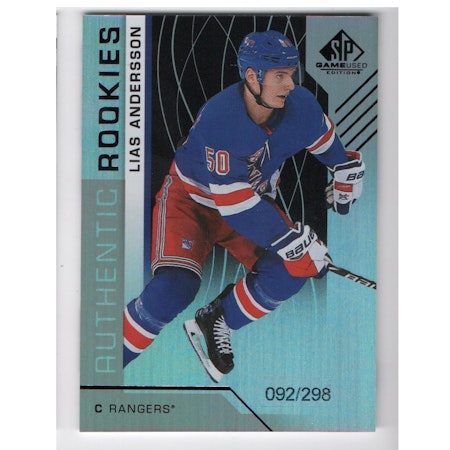 2018-19 SP Game Used Rainbow #102 Lias Andersson (50-X6-RANGERS)