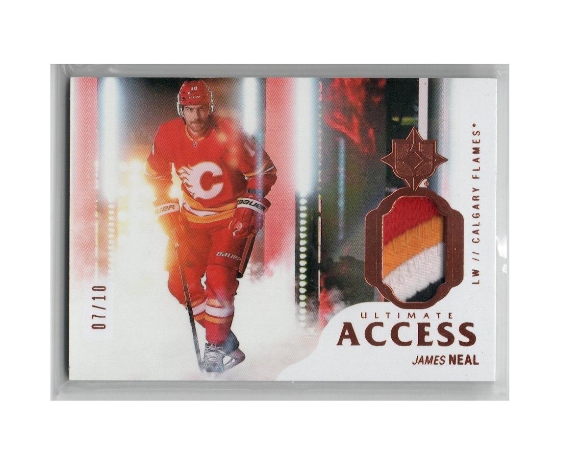 2018-19 Ultimate Collection Ultimate Access Materials Premium Copper #UAJN James Neal (250-X158-FLAMES)