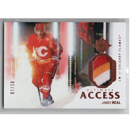 2018-19 Ultimate Collection Ultimate Access Materials Premium Copper #UAJN James Neal (250-X158-FLAMES)