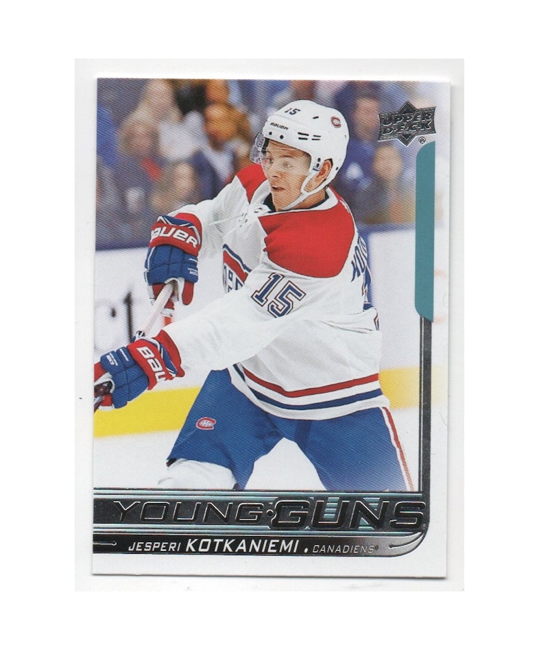 2018-19 Upper Deck #249 Jesperi Kotkaniemi YG RC (200-X160-CANADIENS)