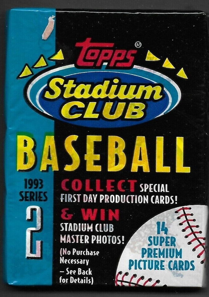 1993 Topps Stadium Club Baseball Series 2 (Löspaket)