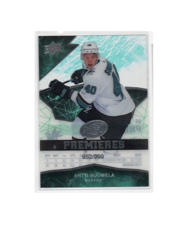 2018-19 Upper Deck Ice #98 Antti Suomela RC (25-X184-SHARKS)