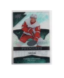 2018-19 Upper Deck Ice #137 Dennis Cholowski RC (40-X186-RED WINGS)