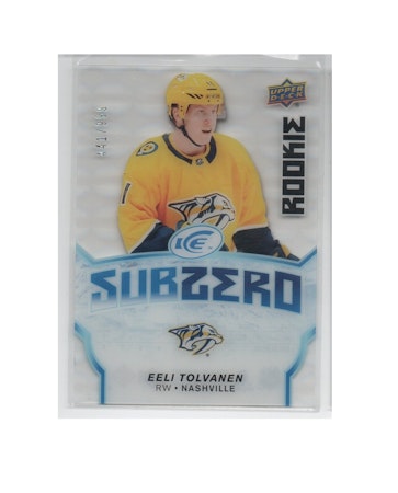 2018-19 Upper Deck Ice Sub Zero #SZ29 Eeli Tolvanen (30-X237-PREDATORS)