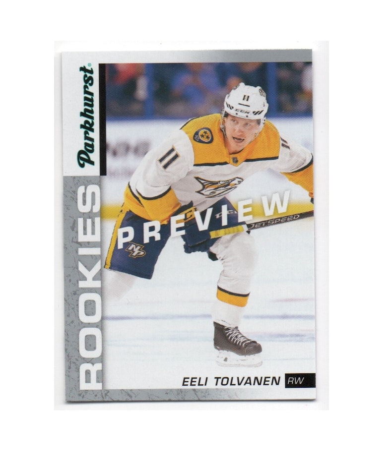 2018-19 Upper Deck Parkhurst Rookies #PR5 Eeli Tolvanen (25-X160-PREDATORS)