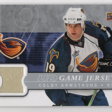 2008-09 Upper Deck Game Jerseys #GJCA Colby Armstrong (25-X330-THRASHERS) (2)
