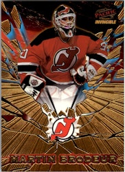 1997-98 Pacific Invincible Feature Performers #19 Martin Brodeur (40-X333-DEVILS)