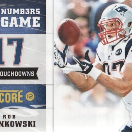 2012 Score Numbers Game #4 Rob Gronkowski (15-X334-NFLPATRIOTS)