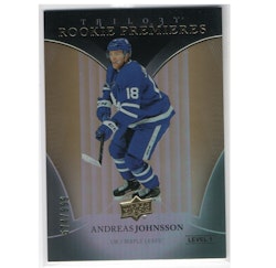 2018-19 Upper Deck Trilogy #61 Andreas Johnsson RC (40-X150-MAPLE LEAFS)