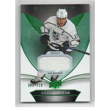 2018-19 Upper Deck Trilogy Green #44 Anze Kopitar JSY (50-X257-NHLKINGS)